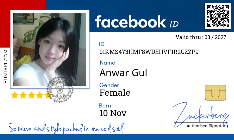 Facebook ID Card