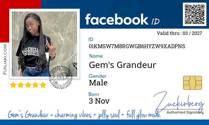 Facebook ID Card