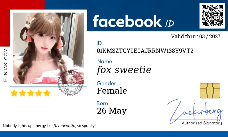 Facebook ID Card