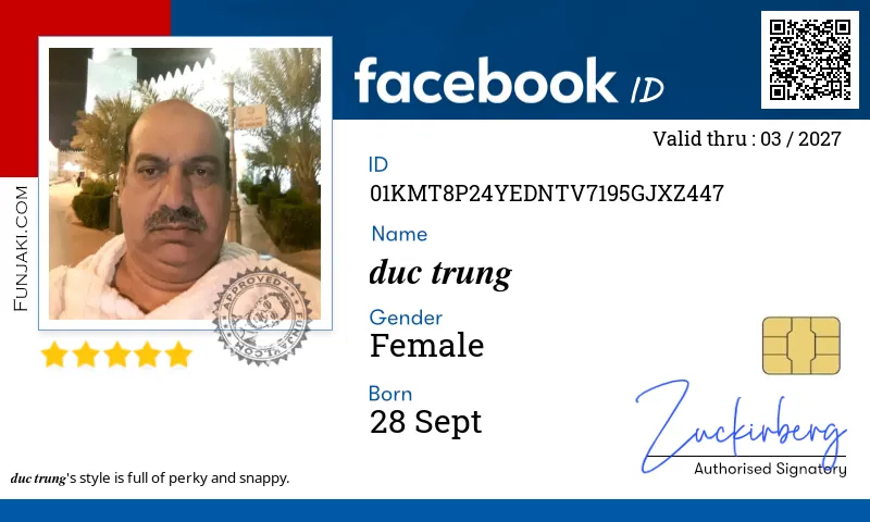 Facebook ID Card