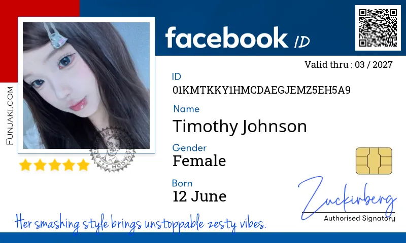 Facebook ID Card
