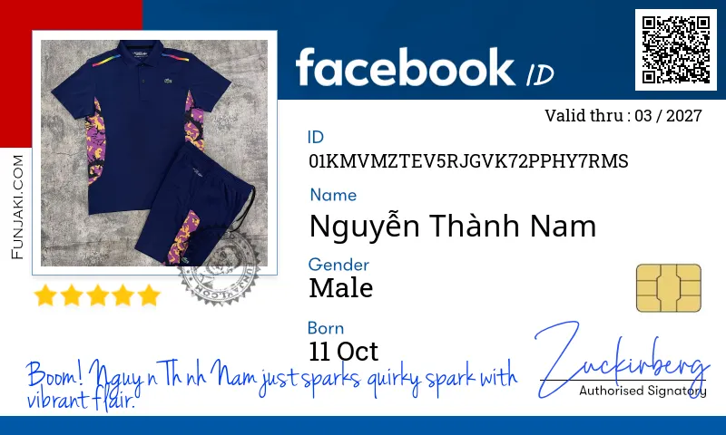 Facebook ID Card