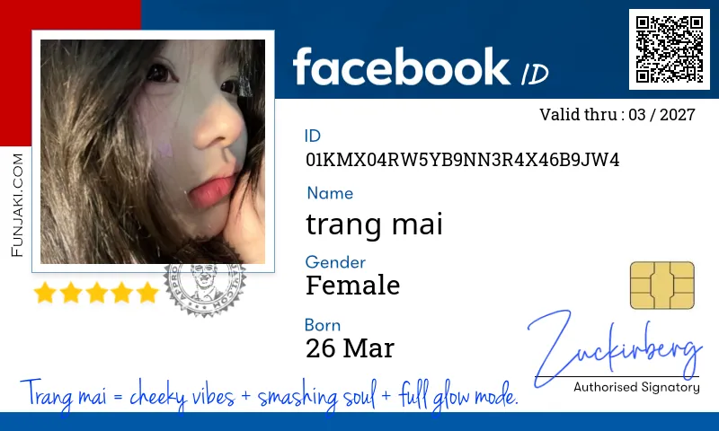 Facebook ID Card