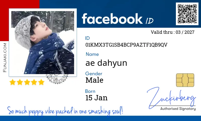 Facebook ID Card