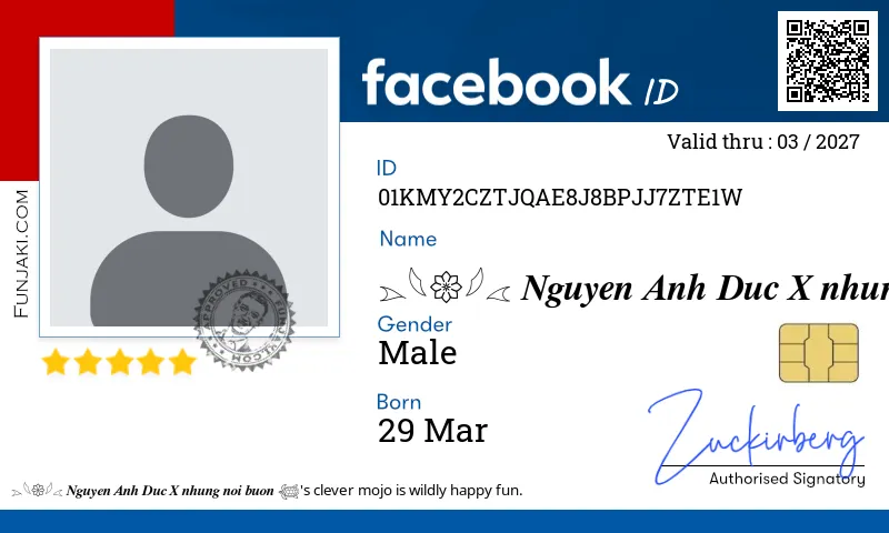 Facebook ID Card