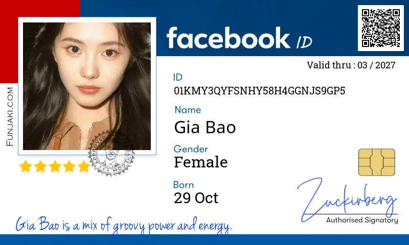 Facebook ID Card