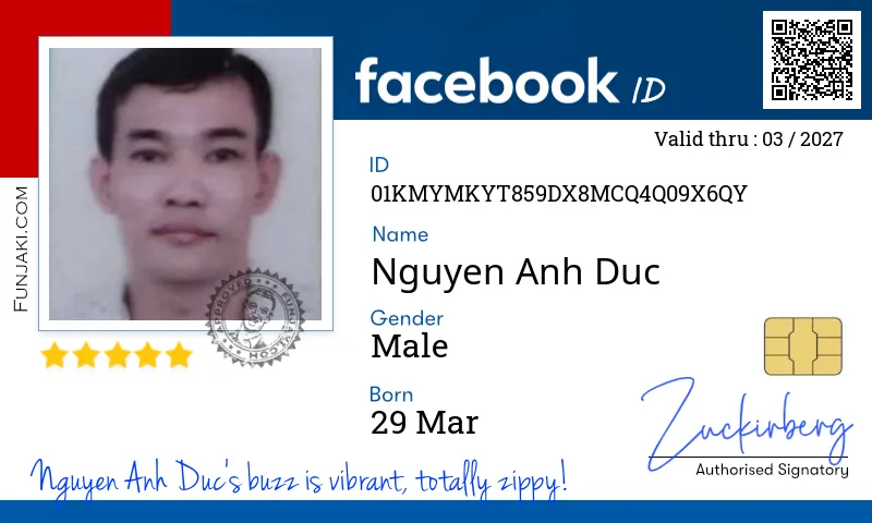 Facebook ID Card