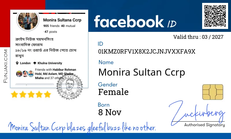 Facebook ID Card