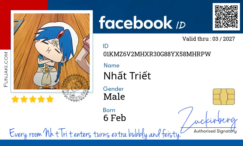 Facebook ID Card