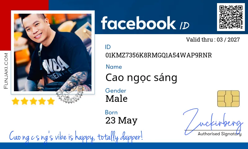 Facebook ID Card