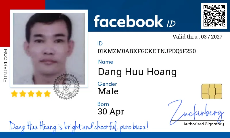 Facebook ID Card