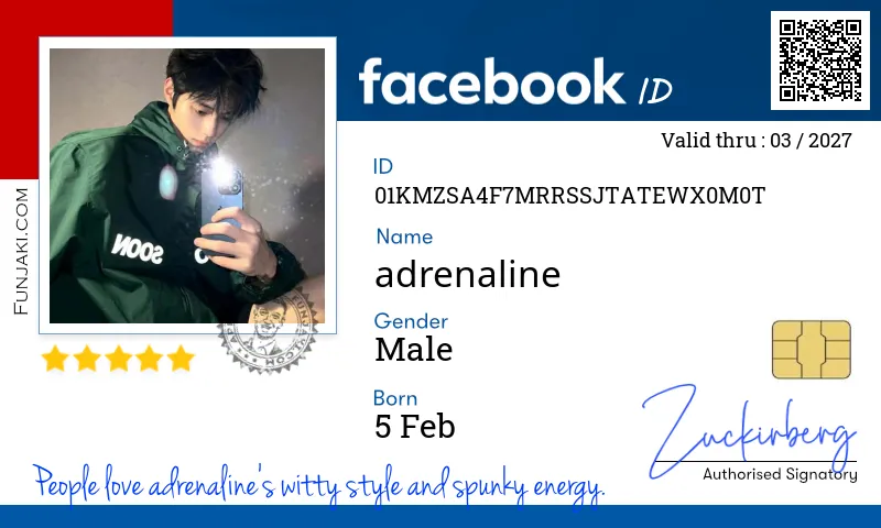 Facebook ID Card