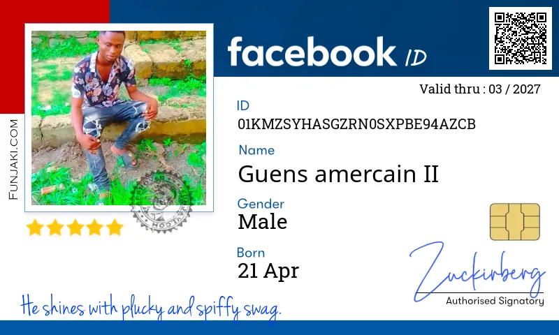 Facebook ID Card