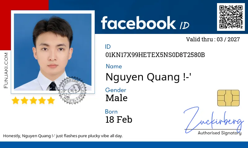 Facebook ID Card