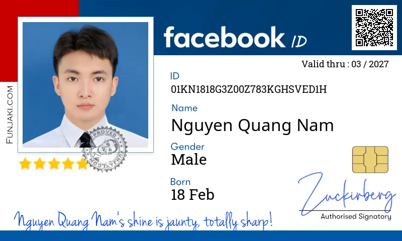 Facebook ID Card