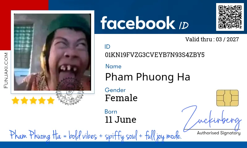Facebook ID Card