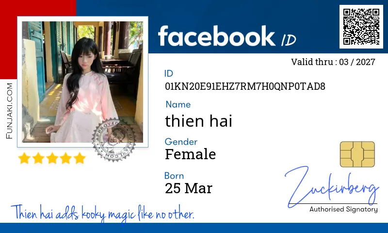 Facebook ID Card