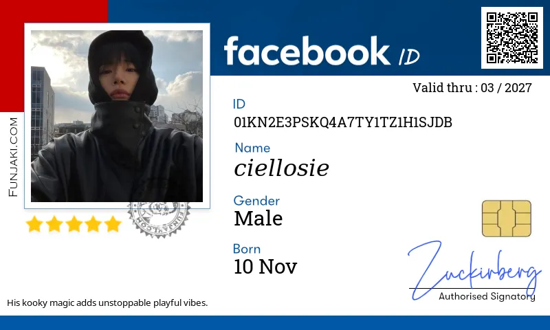 Facebook ID Card