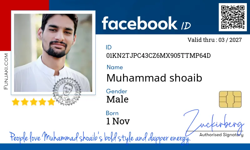 Facebook ID Card