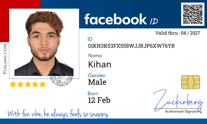 Facebook ID Card