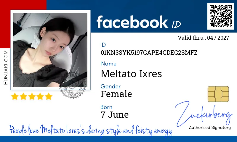 Facebook ID Card