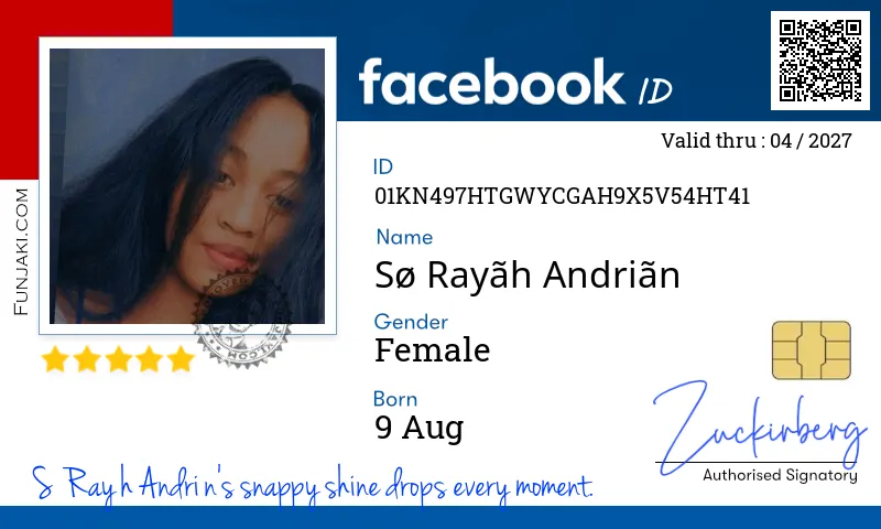 Facebook ID Card