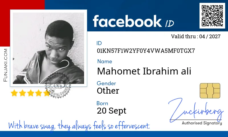 Facebook ID Card