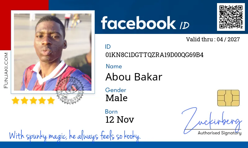 Facebook ID Card