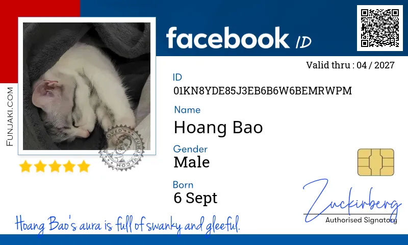 Facebook ID Card