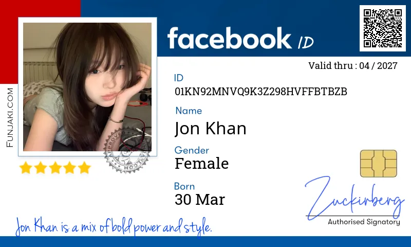 Facebook ID Card