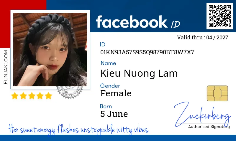 Facebook ID Card