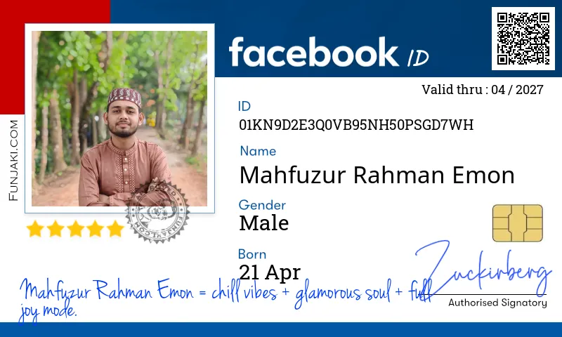 Facebook ID Card