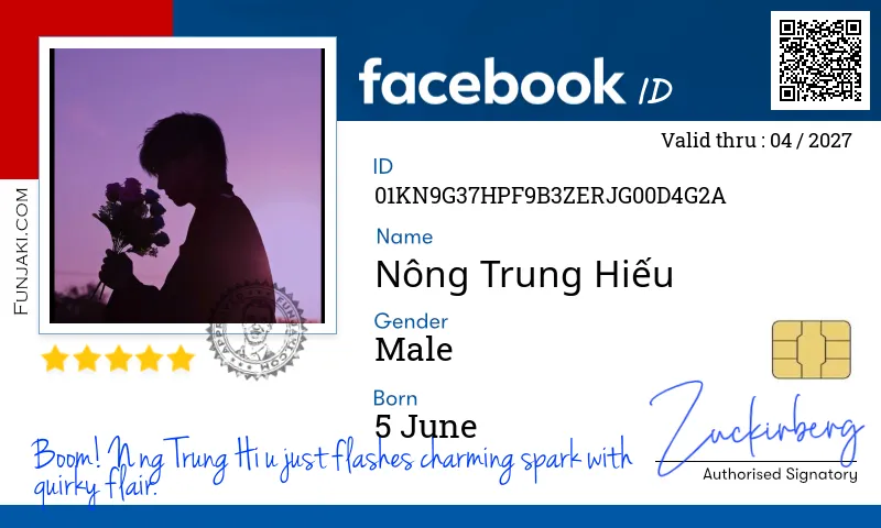 Facebook ID Card