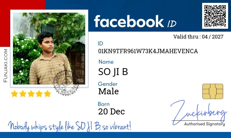 Facebook ID Card