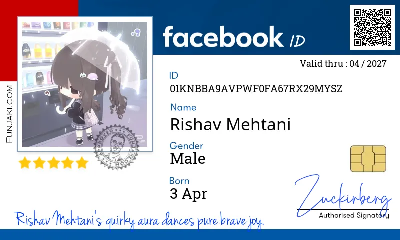Facebook ID Card