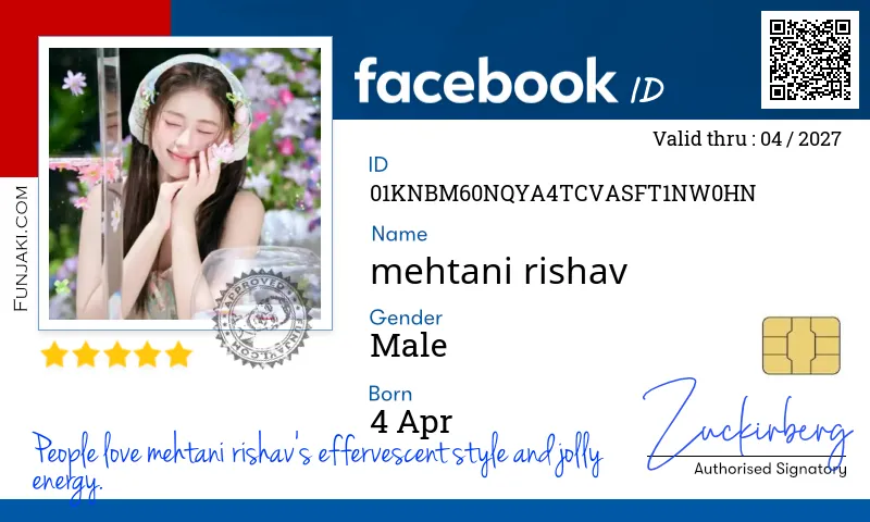 Facebook ID Card