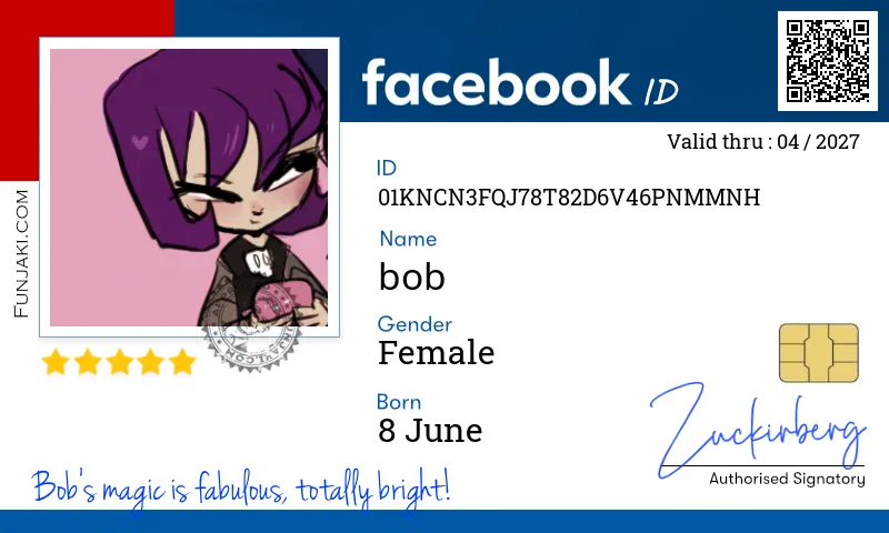 Facebook ID Card