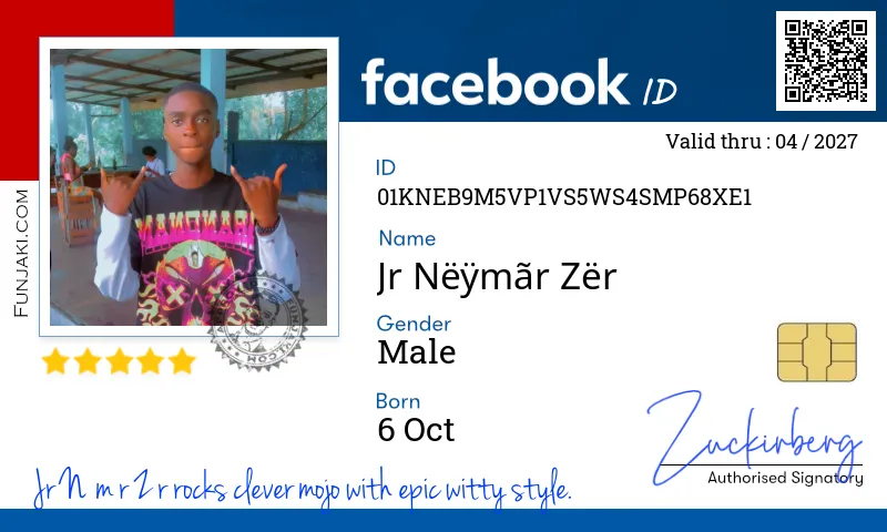 Facebook ID Card
