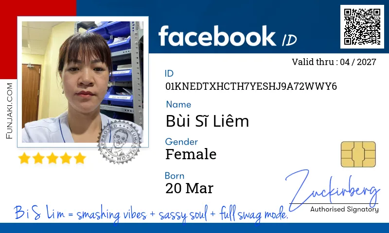 Facebook ID Card