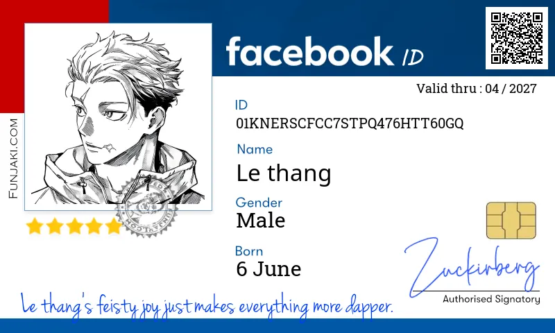 Facebook ID Card