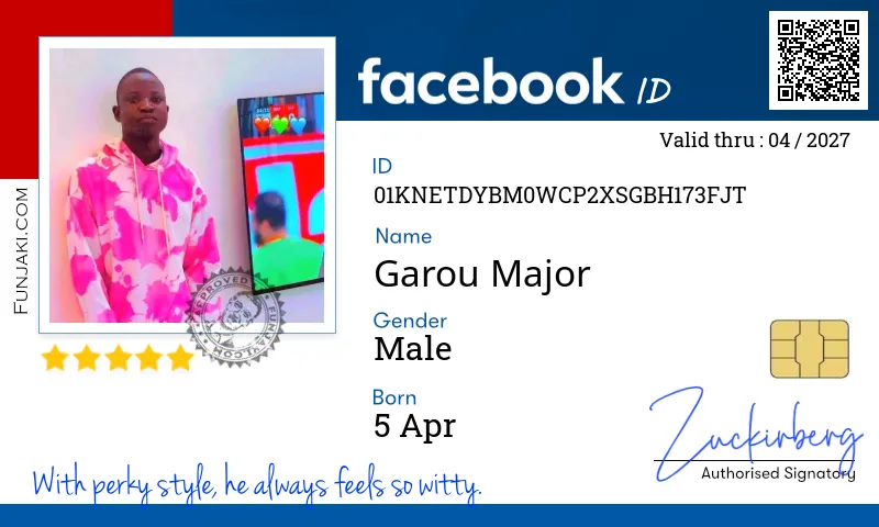 Facebook ID Card