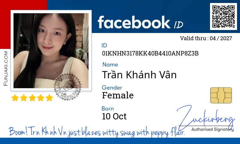 Facebook ID Card