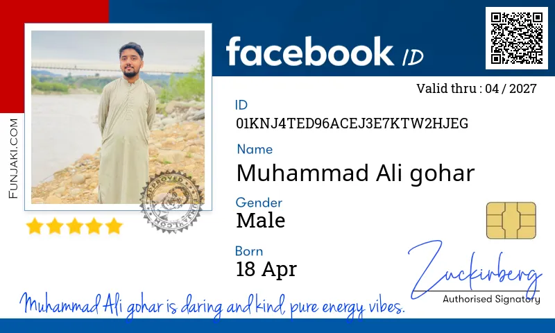 Facebook ID Card