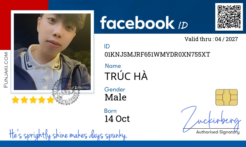 Facebook ID Card