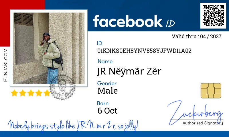Facebook ID Card