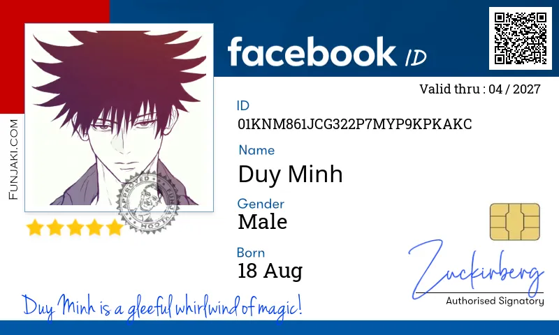 Facebook ID Card