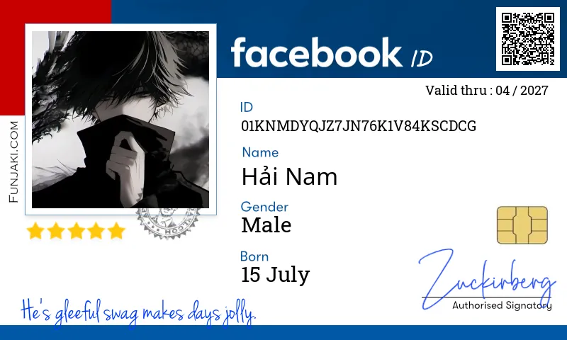 Facebook ID Card