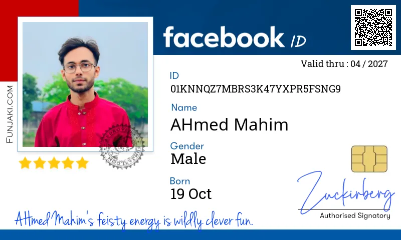 Facebook ID Card