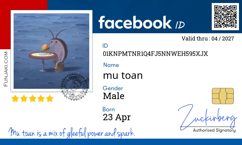 Facebook ID Card