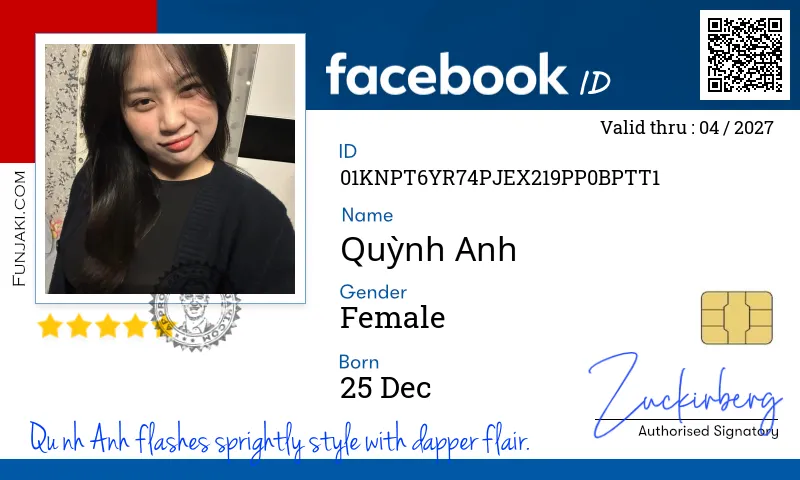 Facebook ID Card